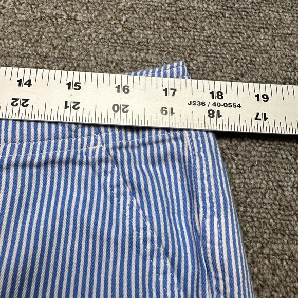 Liz Claiborne Vintage Railroad Blue & White Stripe Women's Pants Size 10 - Picture 3 of 6